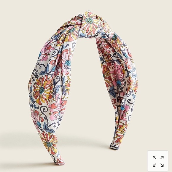 J. CREW Liberty London Print Knot Headband and Twilli Scrunchie New With Tag main image 9